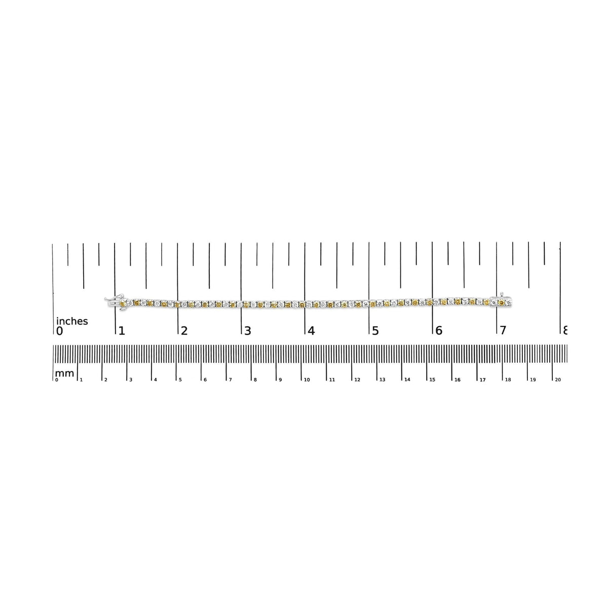 Yellow Gold - Plated Sterling Silver Diamond Certified Tennis Bracelet (5.00 cttw, J - K Color, I1 - I2 Clarity) - LinkagejewelrydesignLinkagejewelrydesign