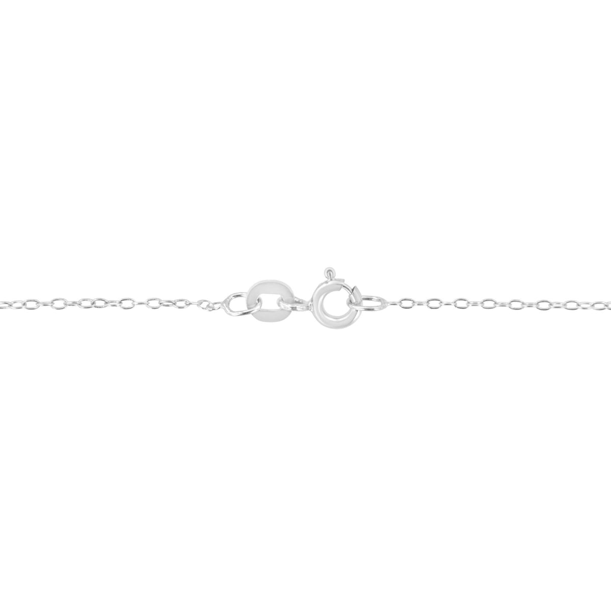 10K White Gold 1/5 Carat Round Brilliant-Cut Diamond Modern Bezel-Set Solitaire 16&quot;-18&quot; Pendant Necklace (H-I Color, SI2-I1 Clarity) - LinkagejewelrydesignLinkagejewelrydesign