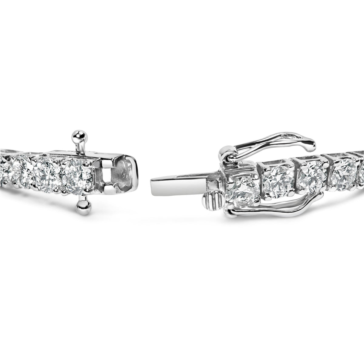 10K White Gold 2.0 Cttw Prong Set Round-Cut 7.25&quot; Classic Lab Grown Diamond Tennis Bracelet (G-H Color, VS2-SI1 Clarity) - LinkagejewelrydesignLinkagejewelrydesign