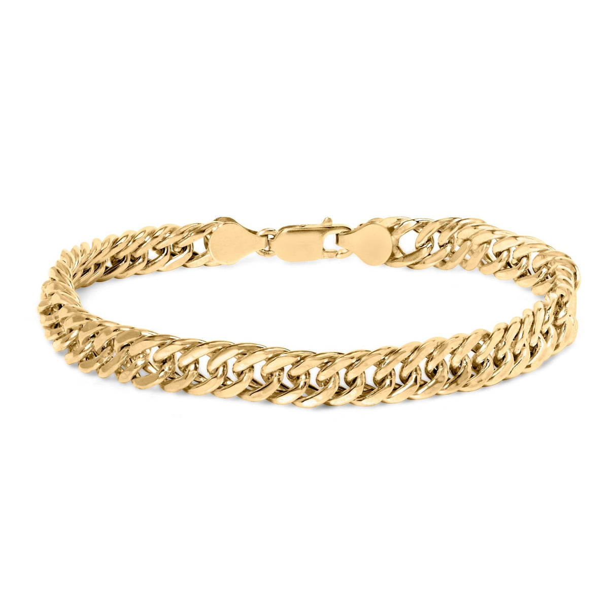 10K Yellow Gold Cuban Link Bracelet - 8.5 Inches - LinkagejewelrydesignLinkagejewelrydesign