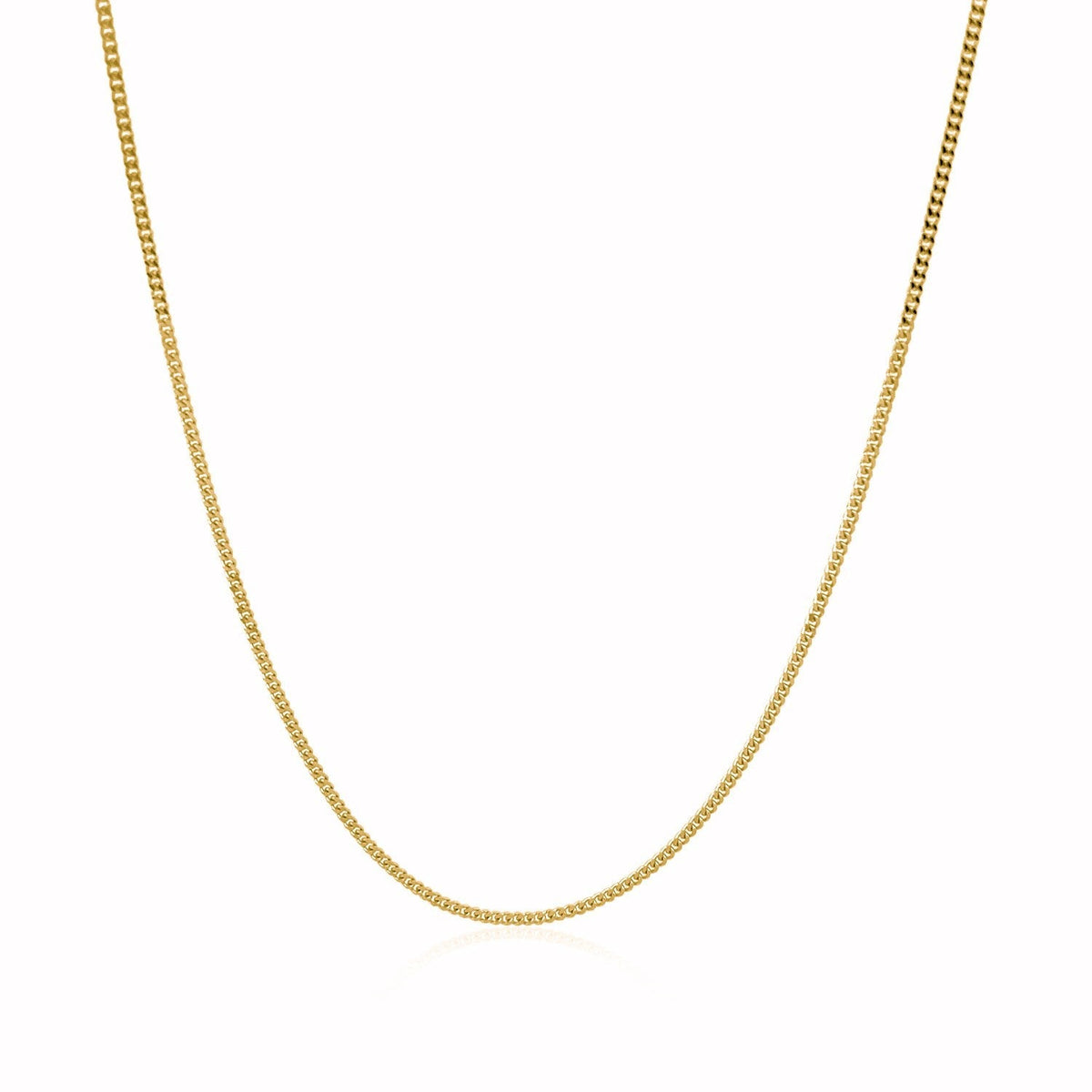 10k Yellow Gold Gourmette Chain 1.0mm - LinkagejewelrydesignLinkagejewelrydesign