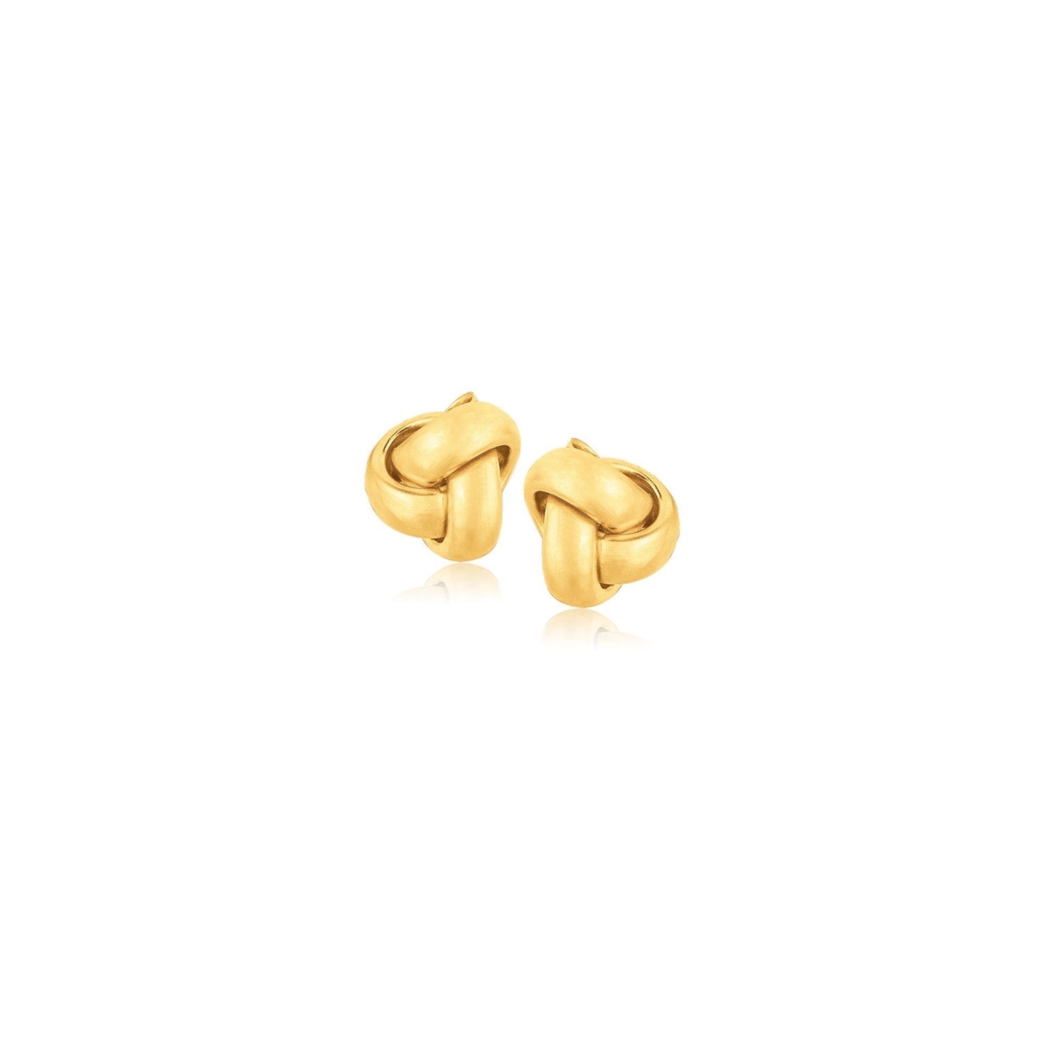 10k Yellow Gold Love Knot Stud Earrings - LinkagejewelrydesignLinkagejewelrydesign