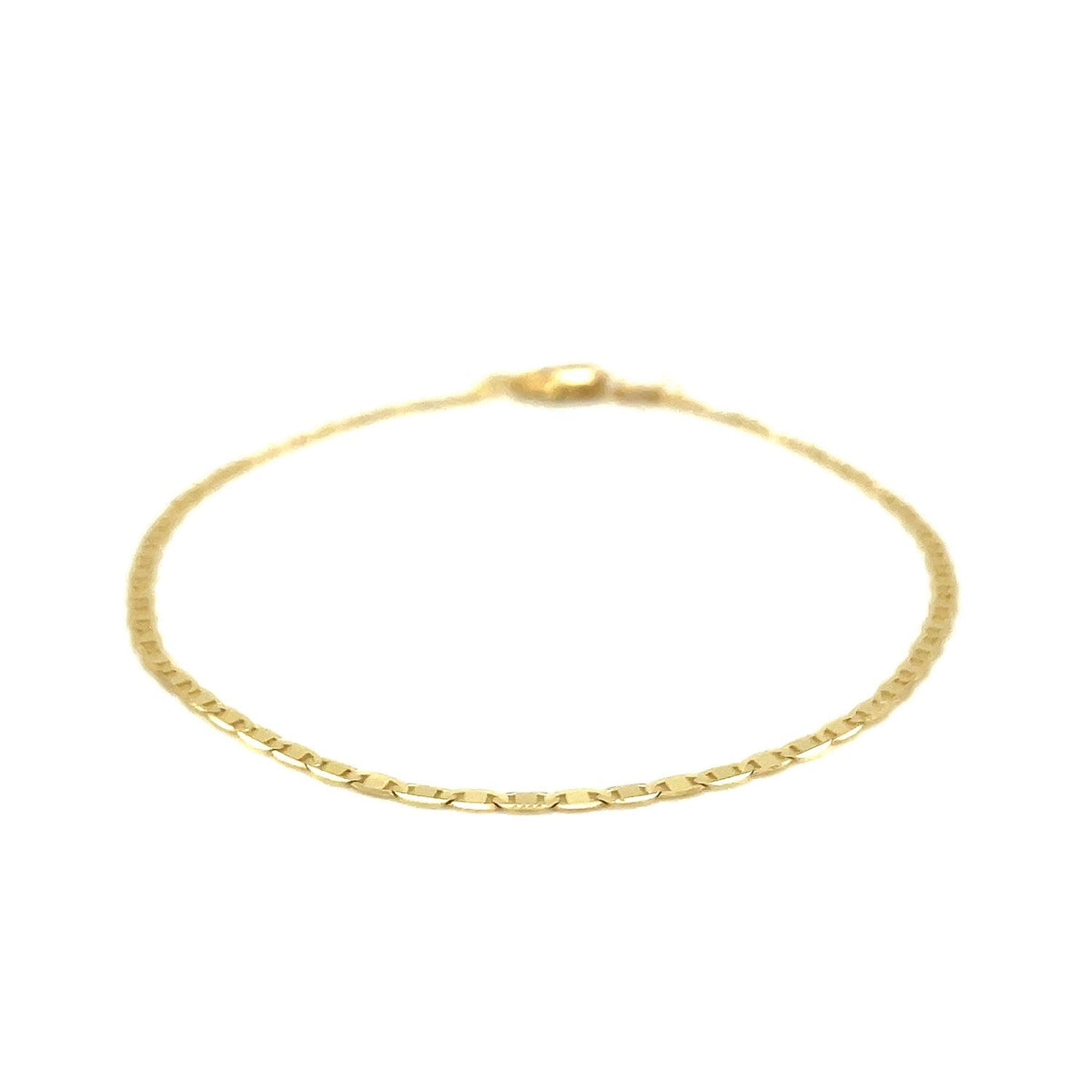 10k Yellow Gold Mariner Link Bracelet 1.7mm - LinkagejewelrydesignLinkagejewelrydesign