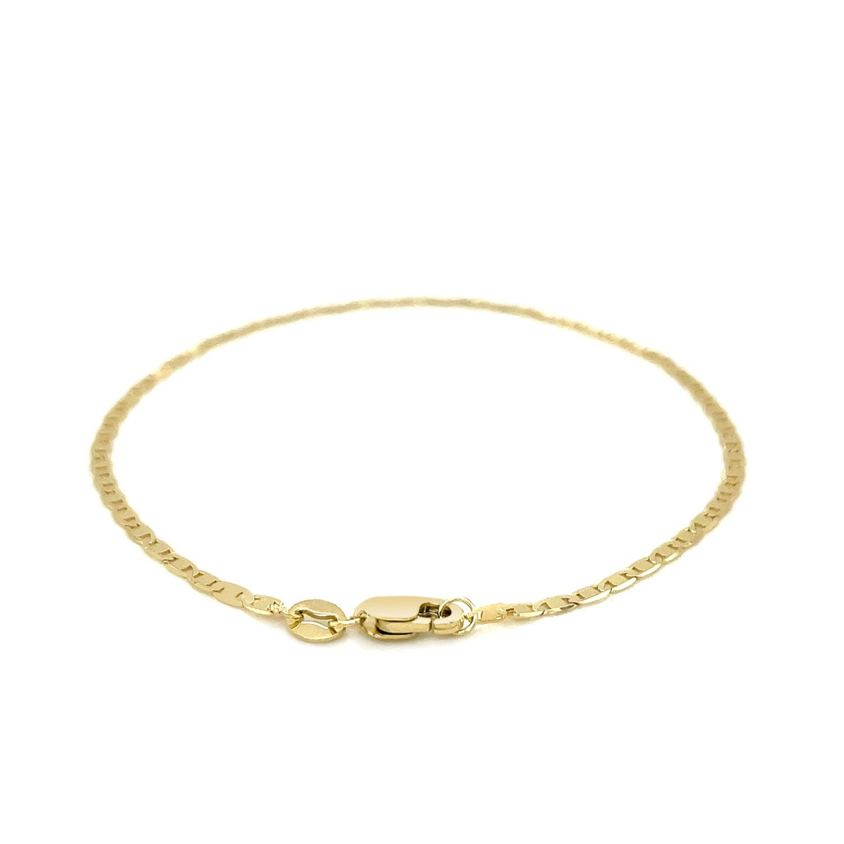 10k Yellow Gold Mariner Link Bracelet 1.7mm - LinkagejewelrydesignLinkagejewelrydesign