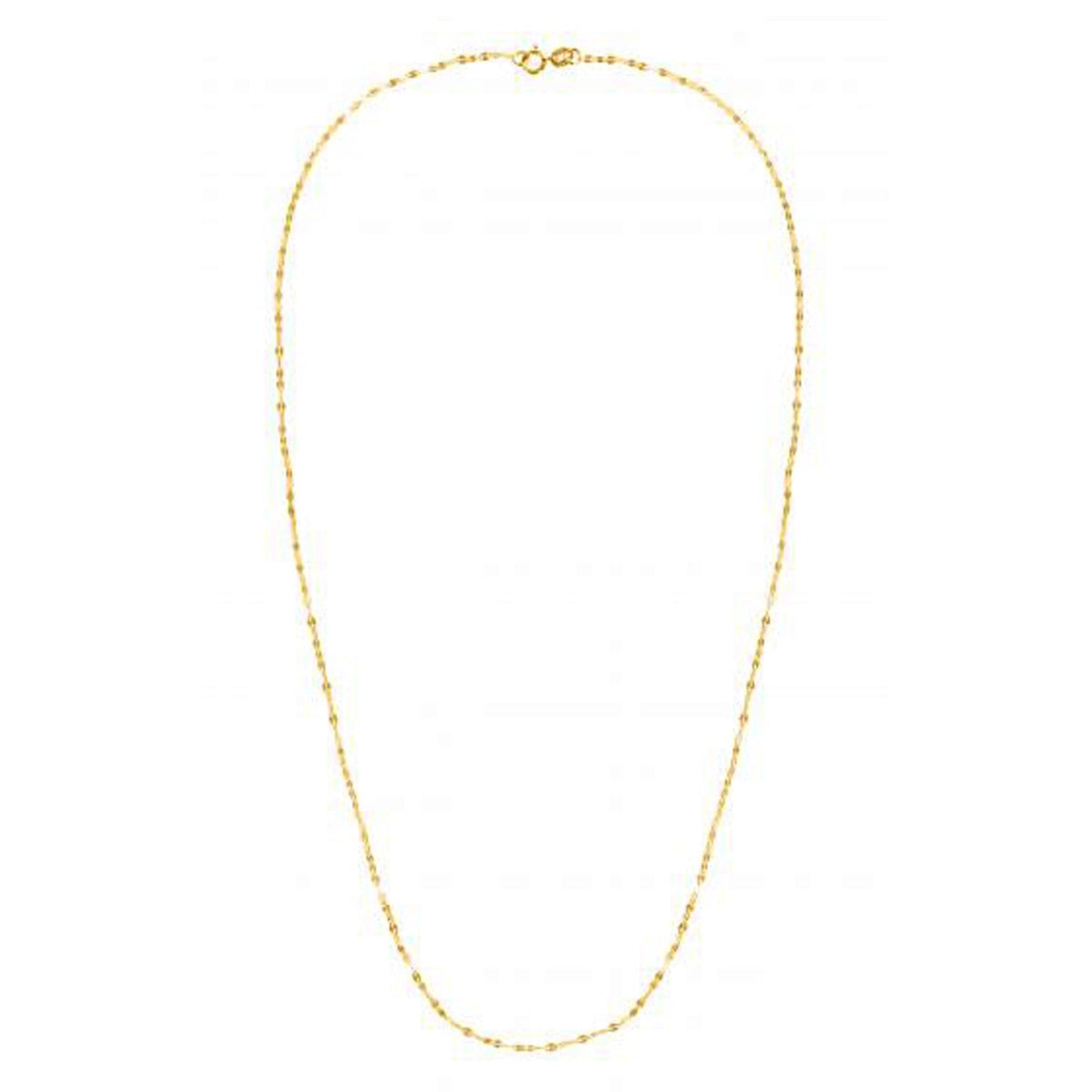 1.2mm 14k Yellow Gold Alternate Valentino Chain - LinkagejewelrydesignLinkagejewelrydesign