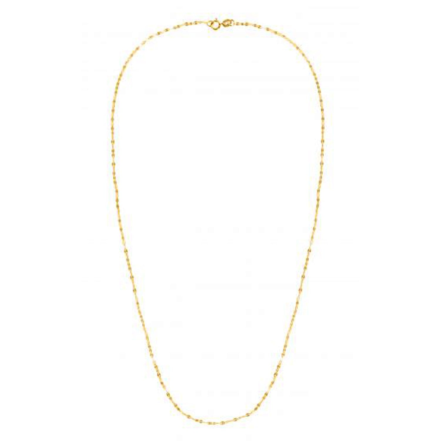 1.2mm 14k Yellow Gold Alternate Valentino Chain - LinkagejewelrydesignLinkagejewelrydesign