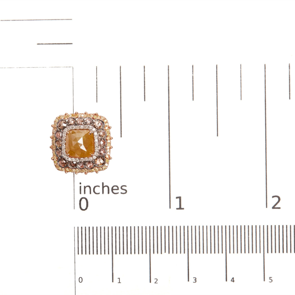 14K Rose Gold 6.00 Cttw Fancy Diamond Cushion Shaped Triple Halo Stud Earrings (Fancy Color, I2-I3 Clarity) - LinkagejewelrydesignLinkagejewelrydesign