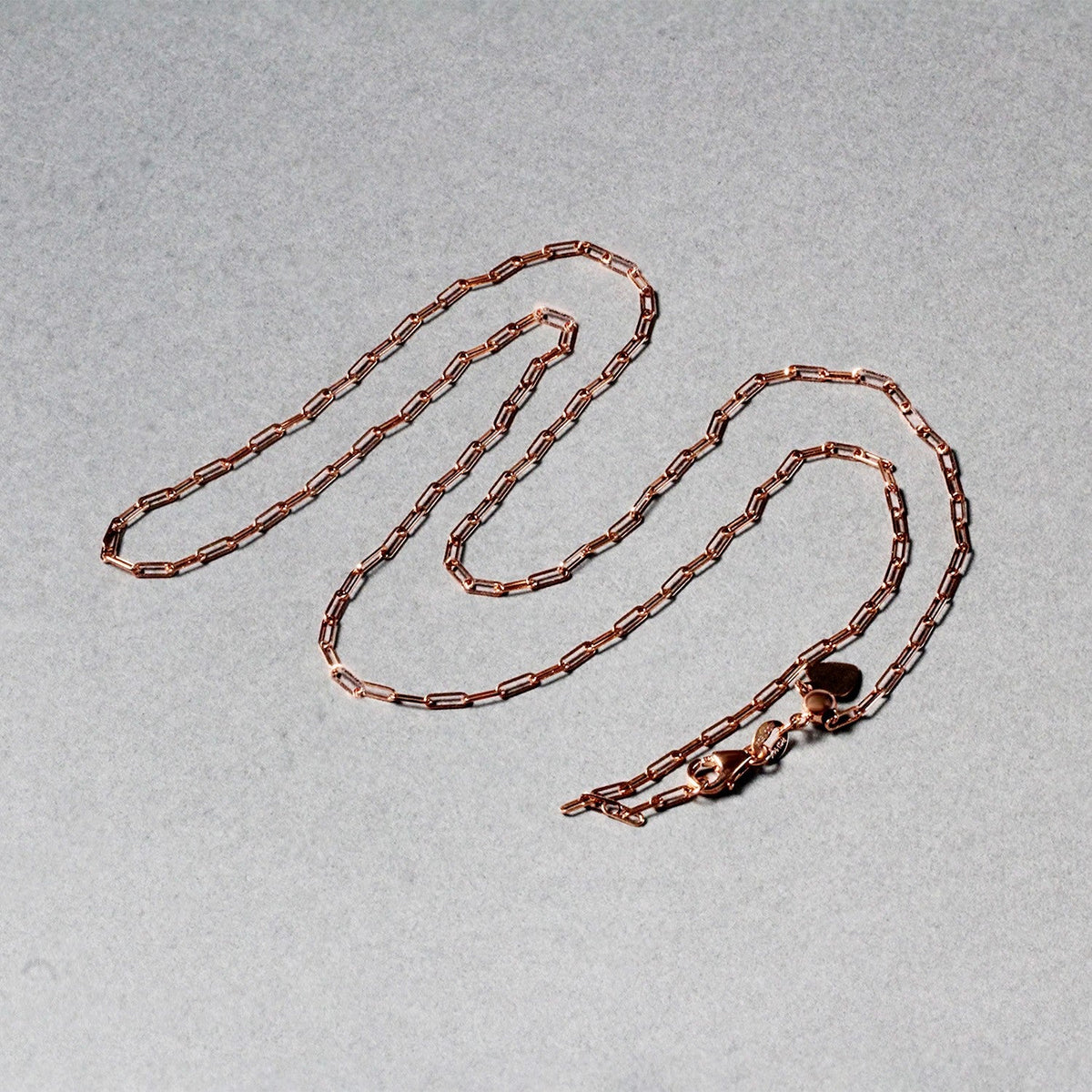 14k Rose Gold Adjustable Paperclip Chain 1.5mm - LinkagejewelrydesignLinkagejewelrydesign