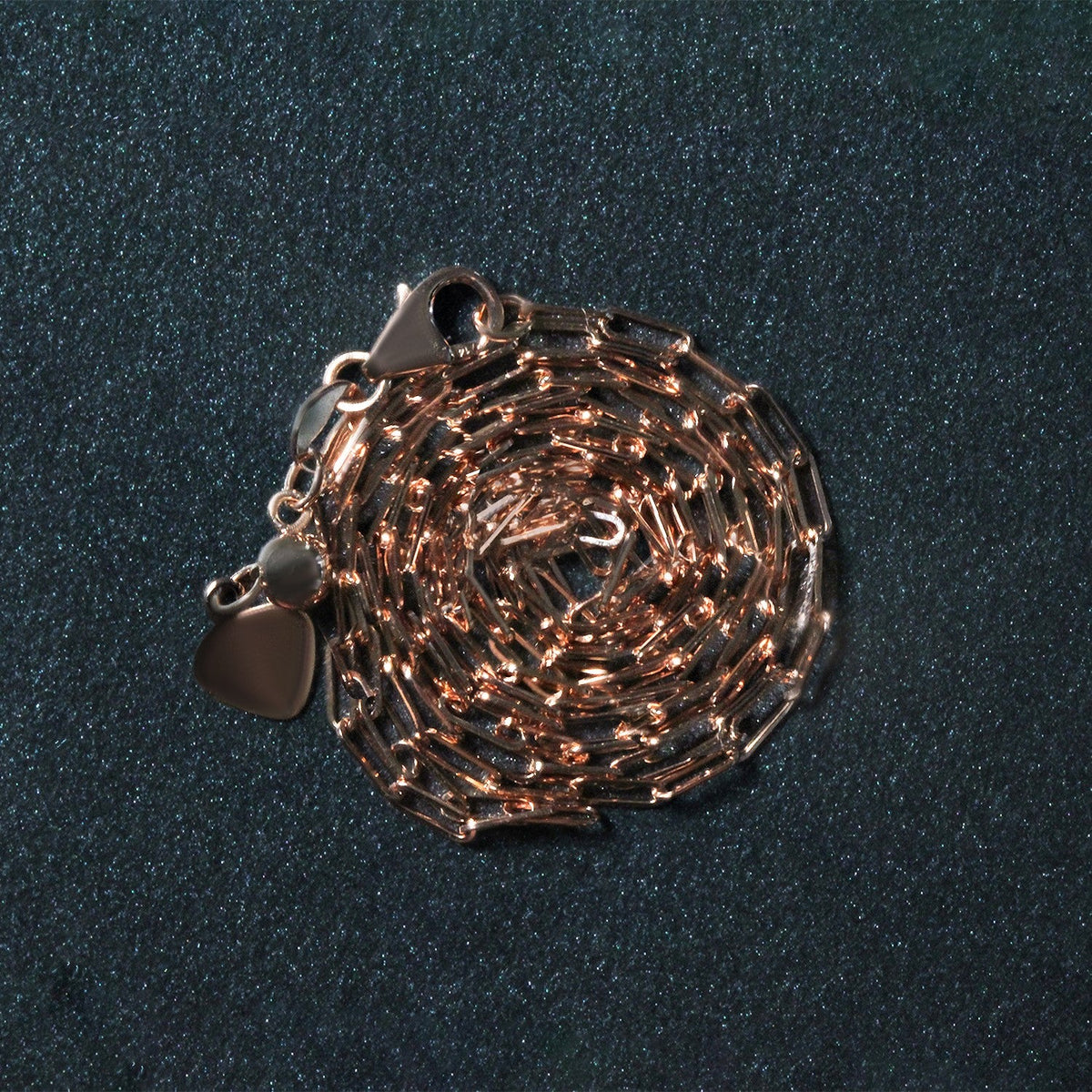 14k Rose Gold Adjustable Paperclip Chain 1.5mm - LinkagejewelrydesignLinkagejewelrydesign