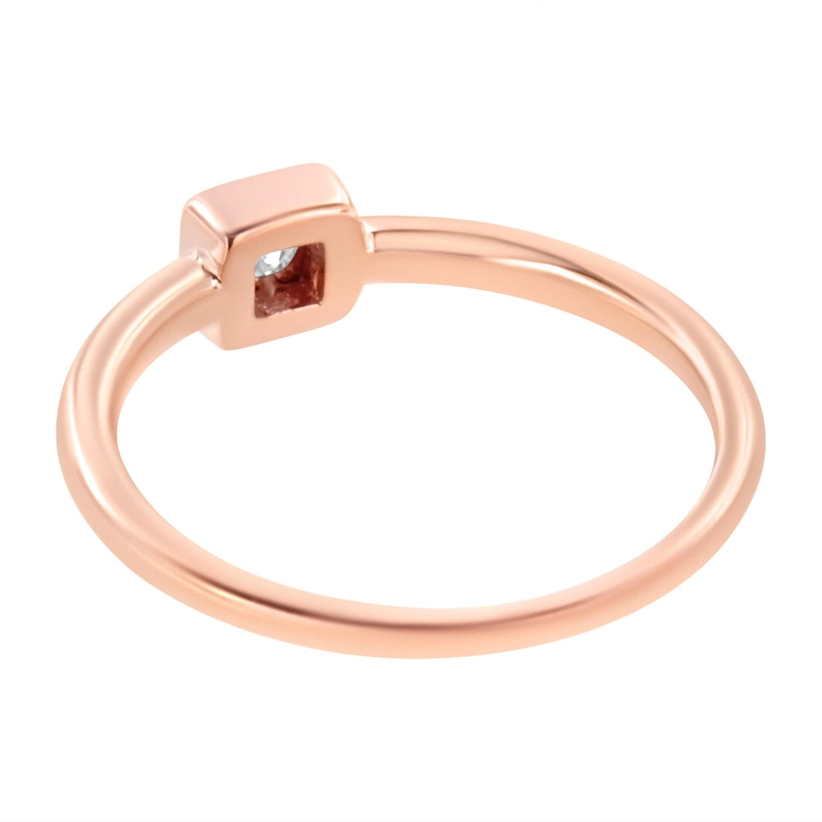 14K Rose Gold Plated .925 Sterling Silver 1/20 cttw Miracle Set Diamond Promise Ring (J-K Color, I1-I2 Clarity) - Size 6 - LinkagejewelrydesignLinkagejewelrydesign