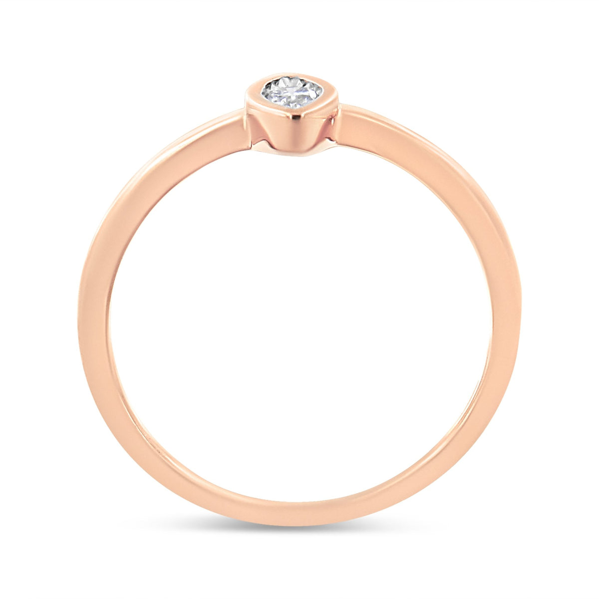 14K Rose Gold Plated .925 Sterling Silver Miracle Set Diamond Accent Pear Shape Promise Ring (J-K Color, I1-I2 Clarity) - Size 6 - LinkagejewelrydesignLinkagejewelrydesign