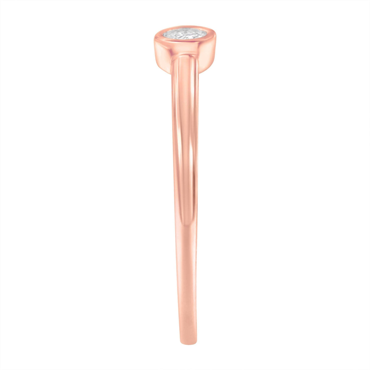 14K Rose Gold Plated .925 Sterling Silver Miracle Set Diamond Ring (1/20 Cttw, J-K Color, I1-I2 Clarity) - Size 6 - LinkagejewelrydesignLinkagejewelrydesign
