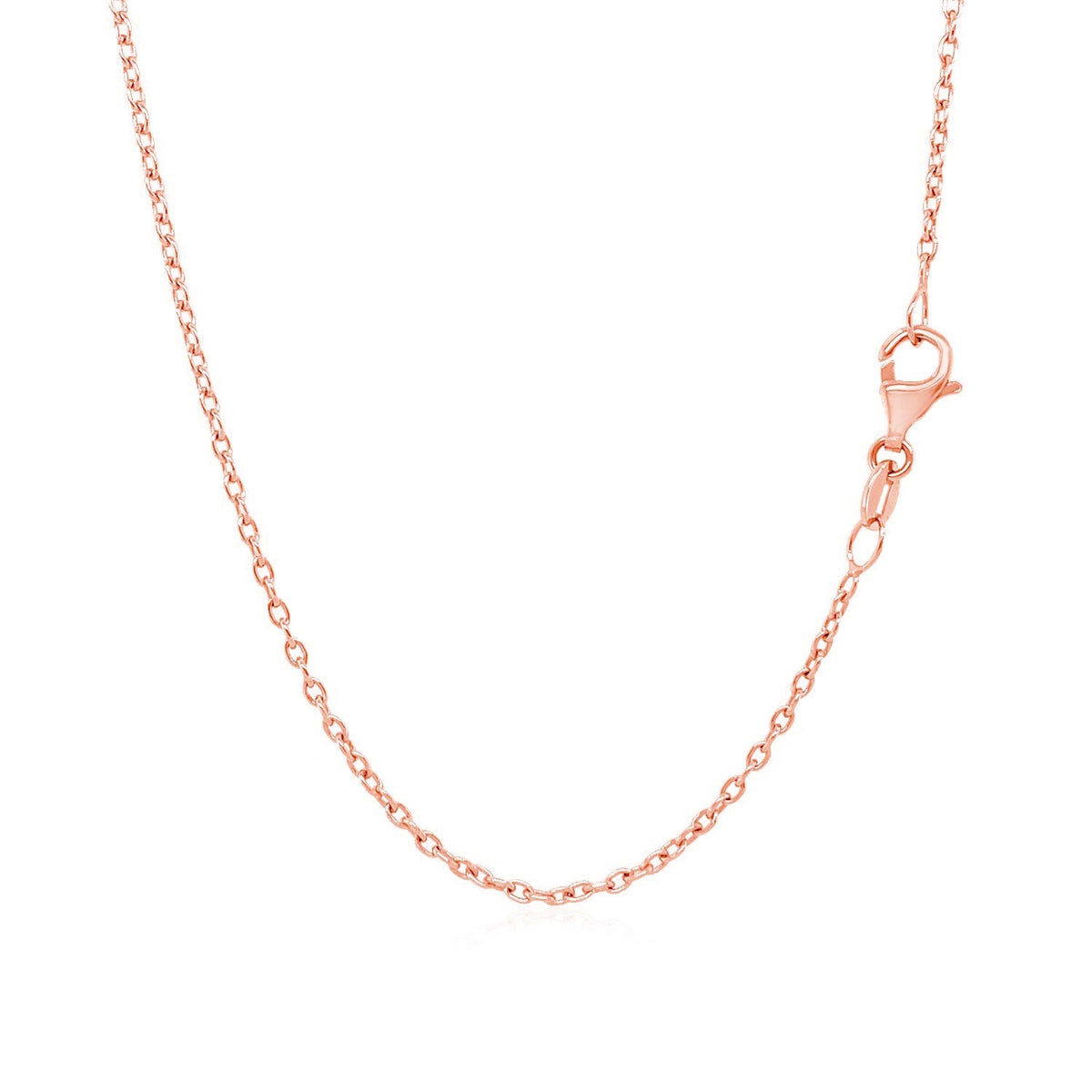 14k Rose Gold Round Cable Link Chain 1.5mm - LinkagejewelrydesignLinkagejewelrydesign