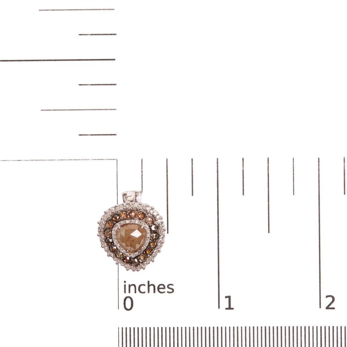 14K White Gold 3 3/4 Cttw Fancy Color Rose Cut Trillion Shaped Triple Halo Stud Earring (Fancy Color, I2-I3 Clarity) - LinkagejewelrydesignLinkagejewelrydesign