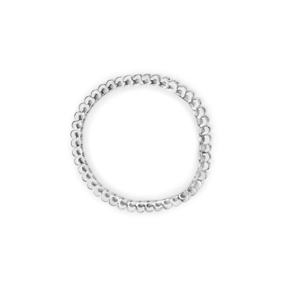 14K White Gold 5.00 Cttw Invisible Set Princess-Cut Diamond Belt and Buckle Tennis 7&quot; Bracelet (H-I Color, SI1-SI2 Clarity) - LinkagejewelrydesignLinkagejewelrydesign