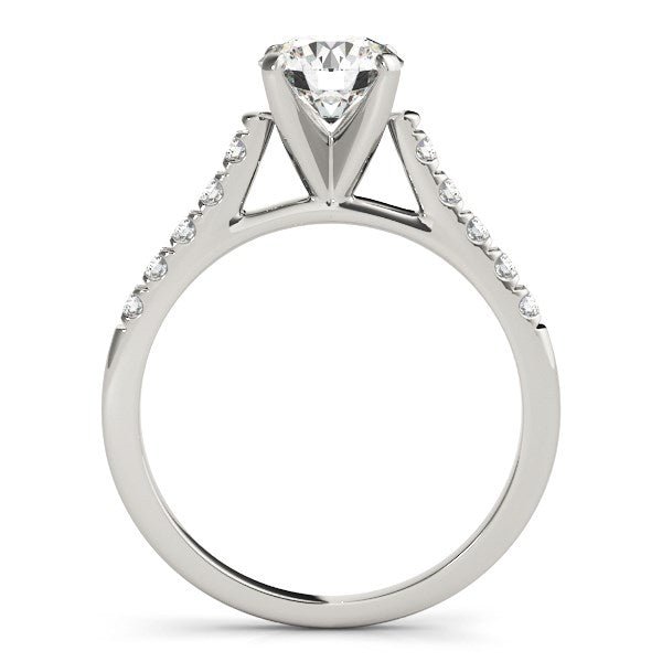 14k White Gold Cathedral Design Diamond Engagement Ring (1 1/8 cttw) - LinkagejewelrydesignLinkagejewelrydesign