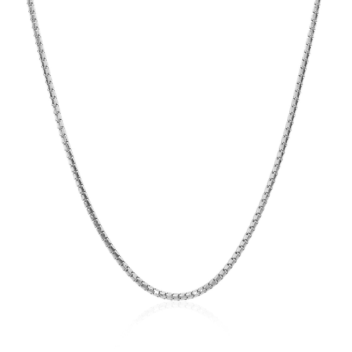 14k White Gold Ice Chain 1.3mm - LinkagejewelrydesignLinkagejewelrydesign