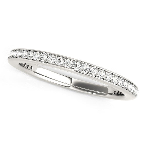 14k White Gold Round Diamond Wedding Ring (1/4 cttw) - LinkagejewelrydesignLinkagejewelrydesign