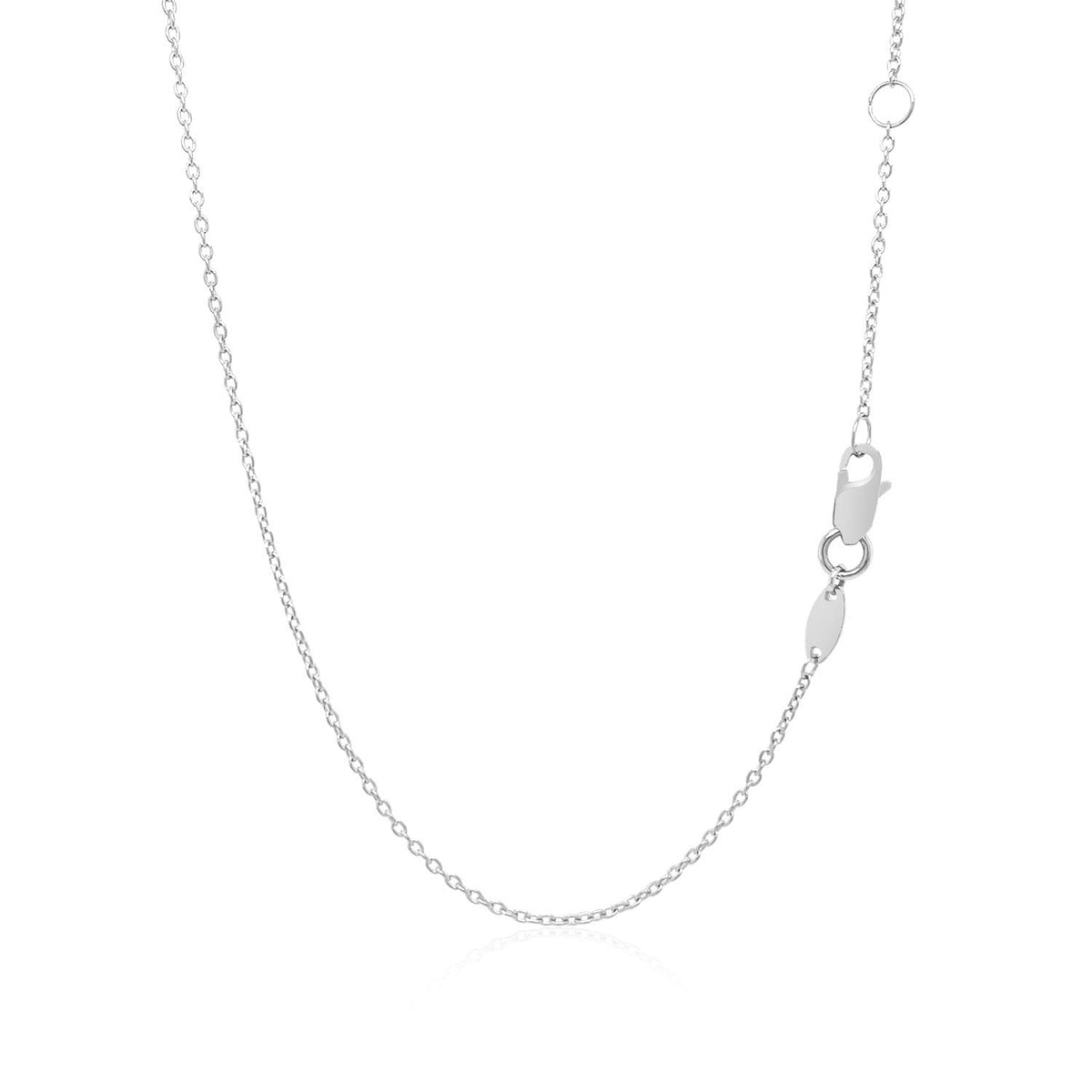 14k White Gold Smooth Flat Horizontal Bar Style Necklace - LinkagejewelrydesignLinkagejewelrydesign