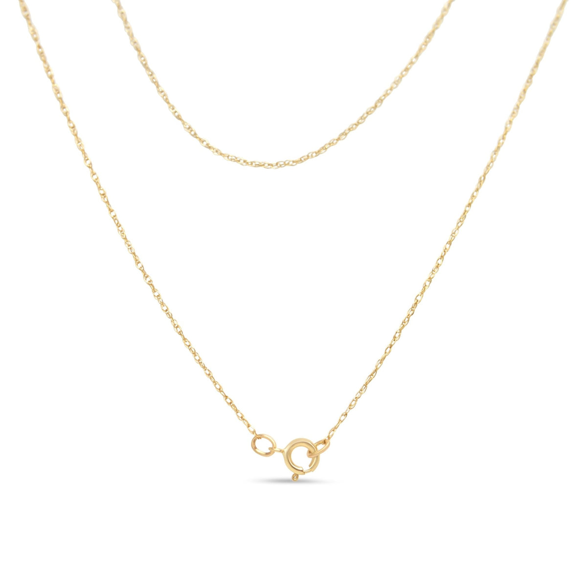14K Yellow Gold 1/2 Cttw Round-Cut Diamond Mini Cross 18&quot; Pendant Necklace (J-K Color, VS2-SI1 Clarity) - LinkagejewelrydesignLinkagejewelrydesign