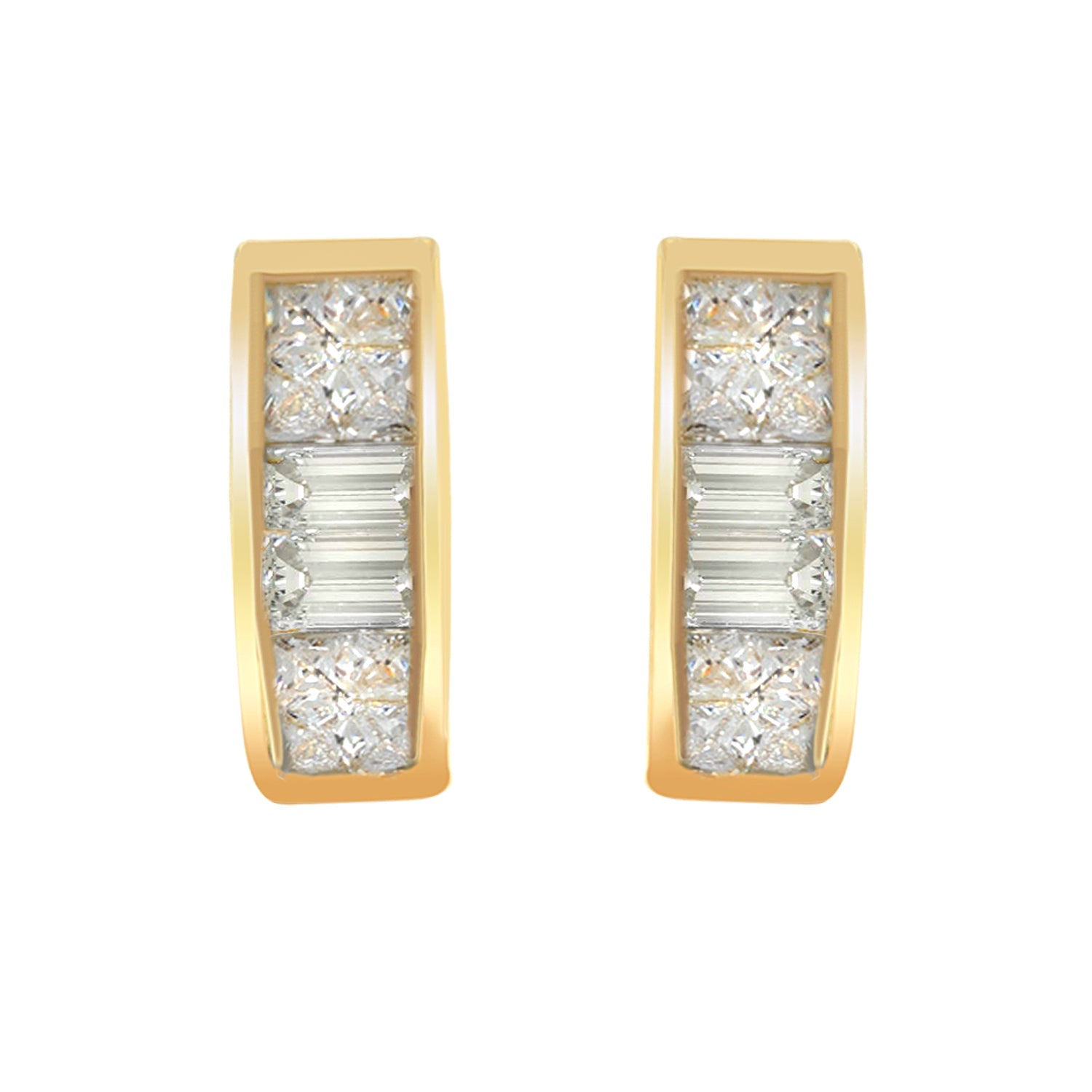 14k Yellow Gold 1/4ct TDW Diamond Earrings (H-I, SI1-SI2) - LinkagejewelrydesignLinkagejewelrydesign