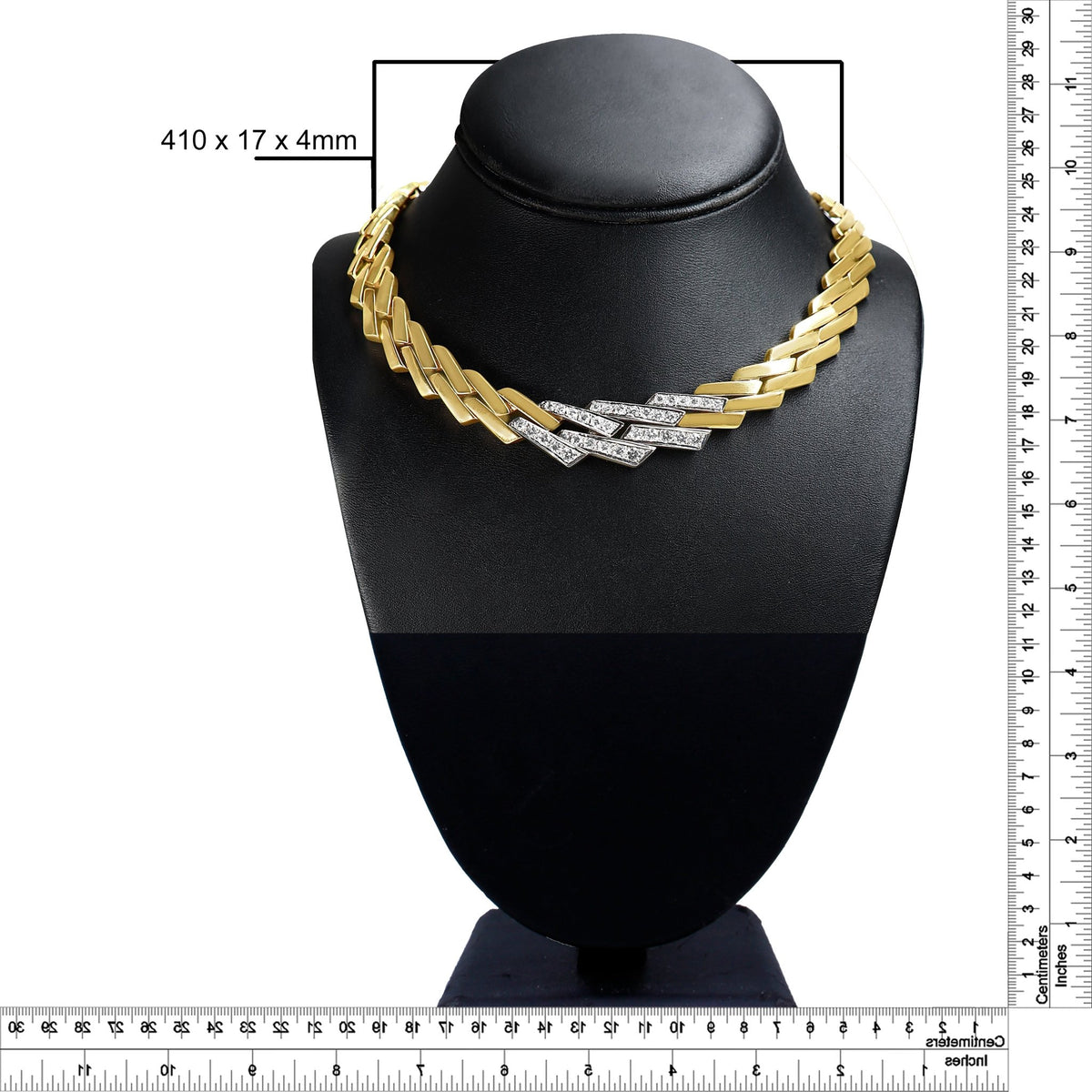 14k Yellow Gold 2 3/4 Cttw Pave Diamond Miami Cuban Curb Link Chain 16&quot; Necklace (H-I Color, SI1-SI2 Clarity) - LinkagejewelrydesignLinkagejewelrydesign