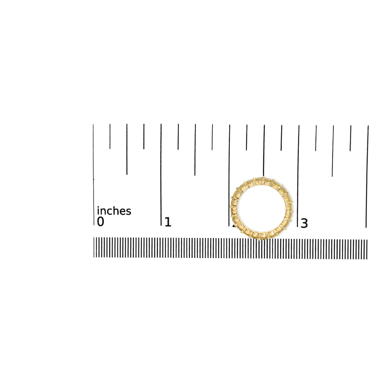 14K Yellow Gold 2.0 Cttw 2 Prong Set Diamond Eternity Band Ring (SI1-SI2 Clarity, I-J Color) - Ring Size 7 - LinkagejewelrydesignLinkagejewelrydesign