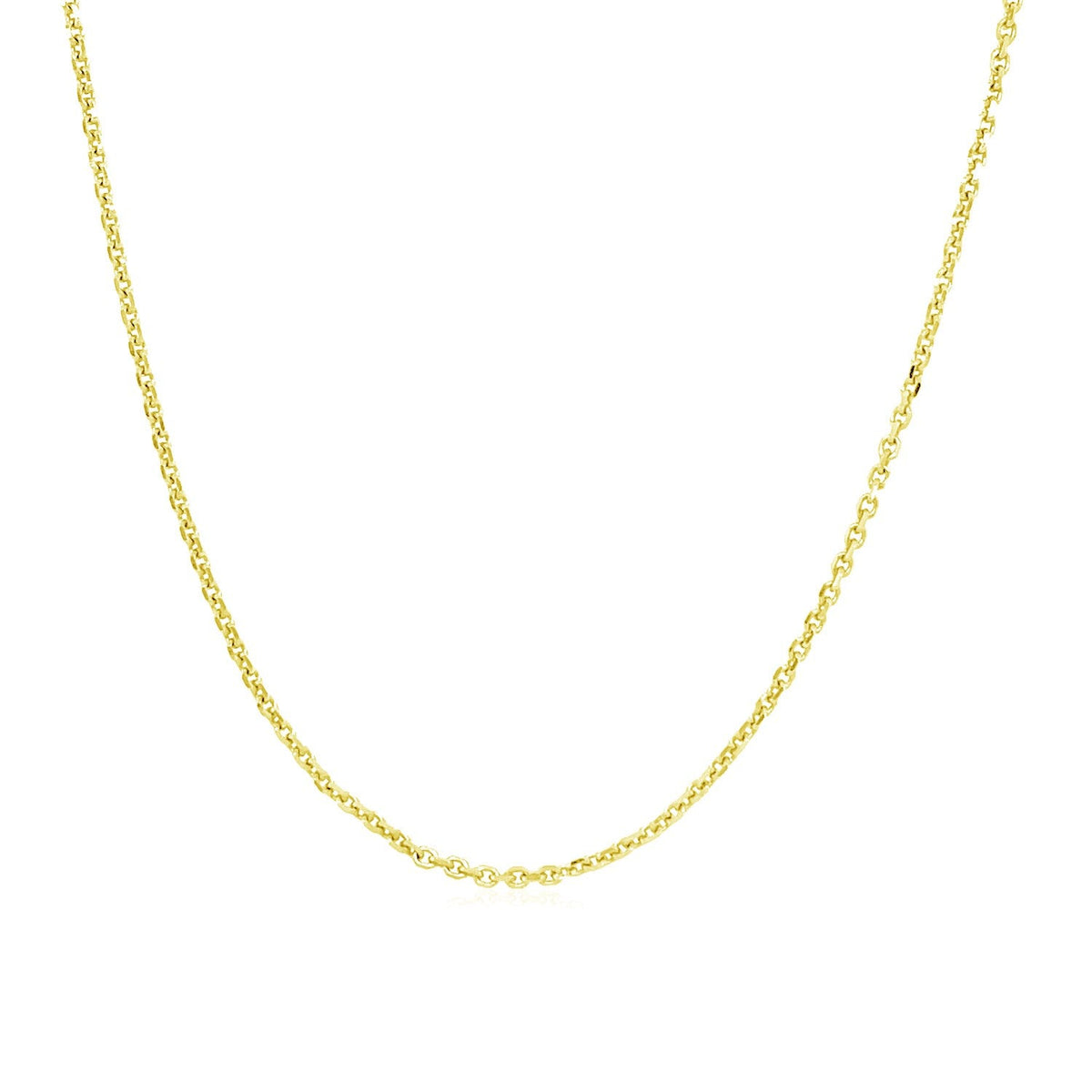 14k Yellow Gold Adjustable Cable Chain 0.9mm - LinkagejewelrydesignLinkagejewelrydesign