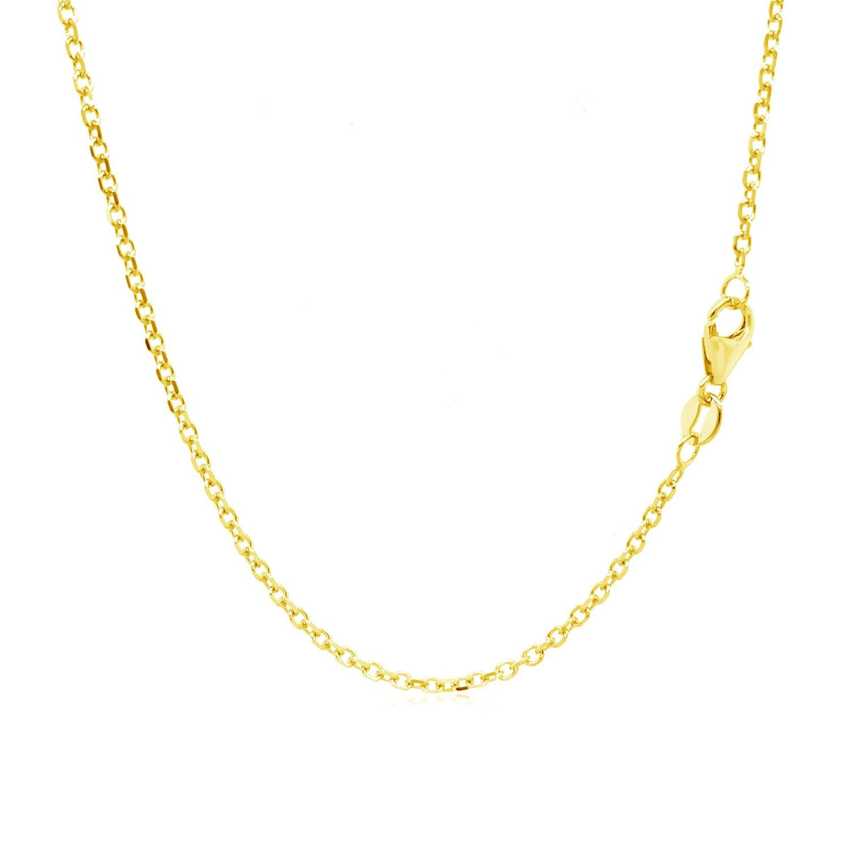14k Yellow Gold Adjustable Cable Chain 1.5mm - LinkagejewelrydesignLinkagejewelrydesign