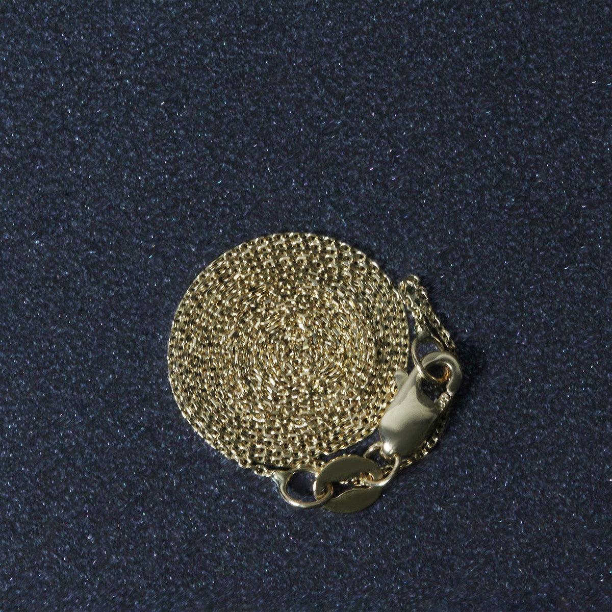 14k Yellow Gold Cable Link Chain 0.5mm - LinkagejewelrydesignLinkagejewelrydesign