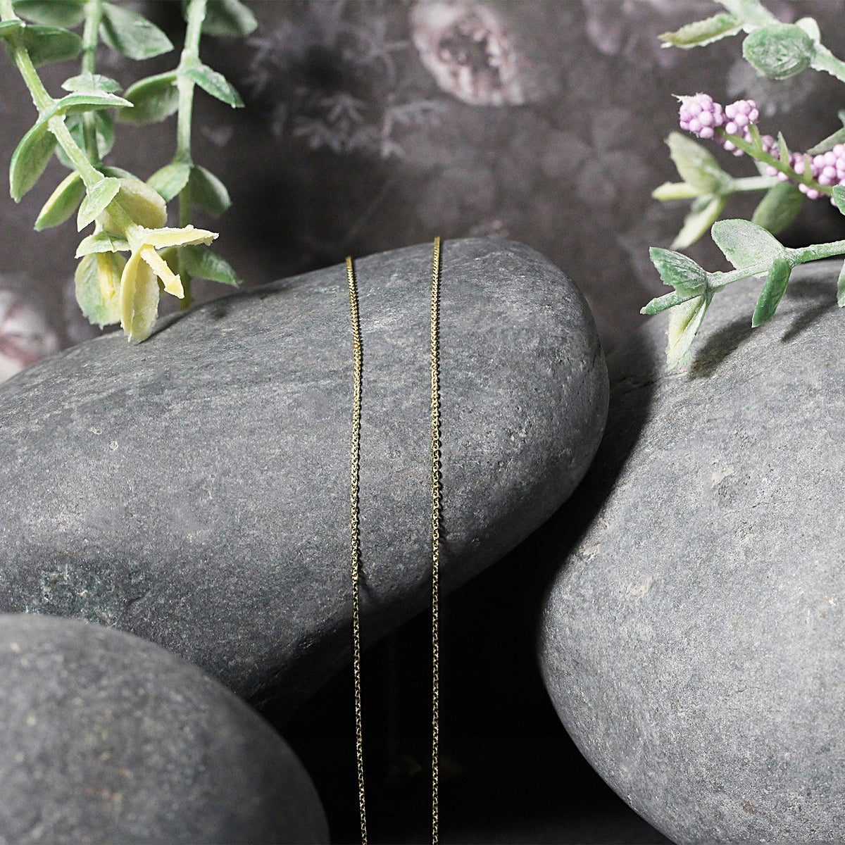 14k Yellow Gold Cable Link Chain 0.5mm - LinkagejewelrydesignLinkagejewelrydesign