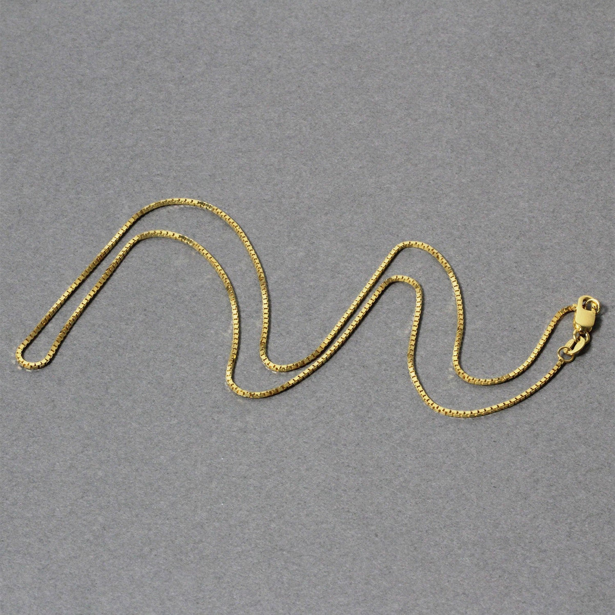 14k Yellow Gold Classic Box Chain 1.0mm - LinkagejewelrydesignLinkagejewelrydesign
