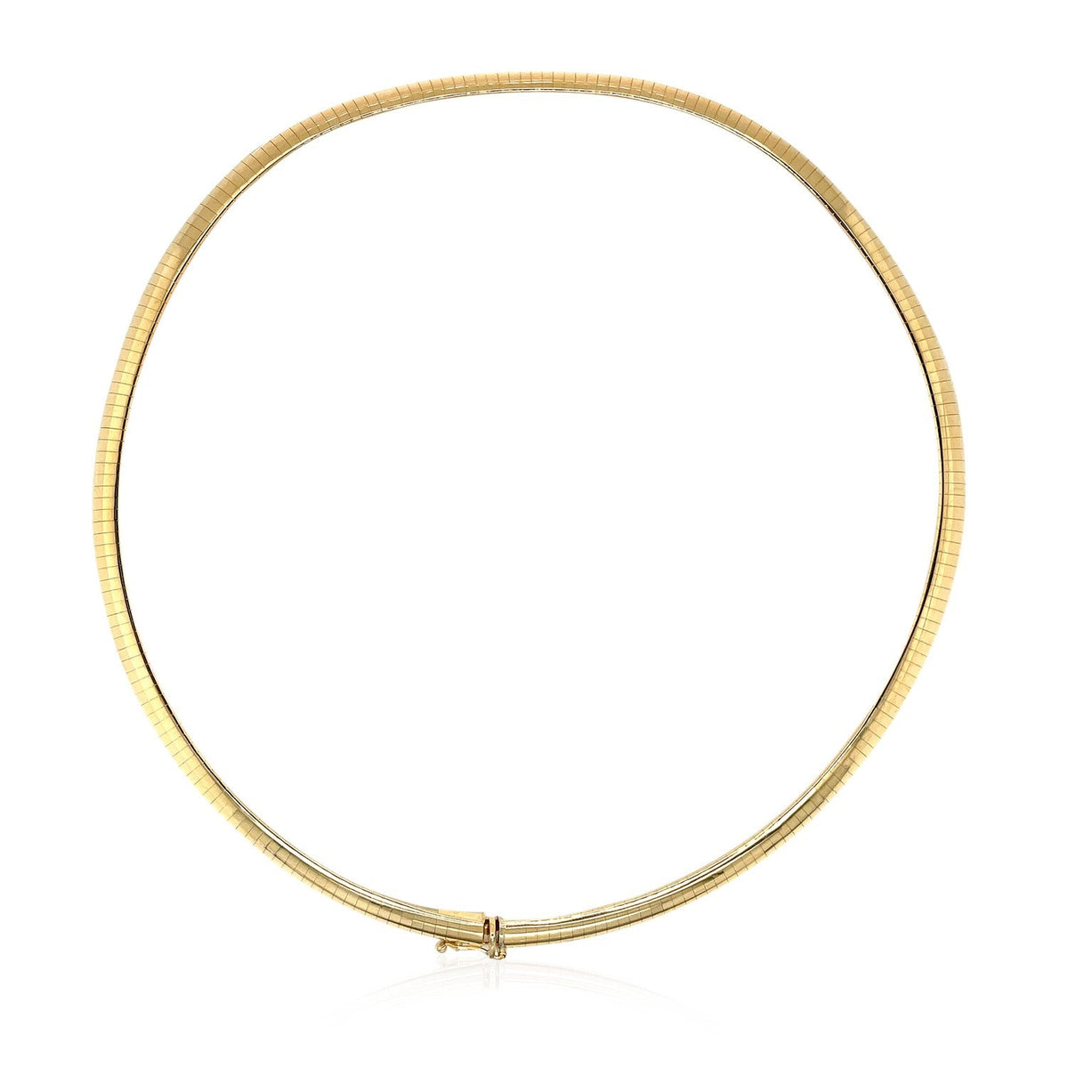 14k Yellow Gold Classic Omega Style Chain (6 mm) - LinkagejewelrydesignLinkagejewelrydesign