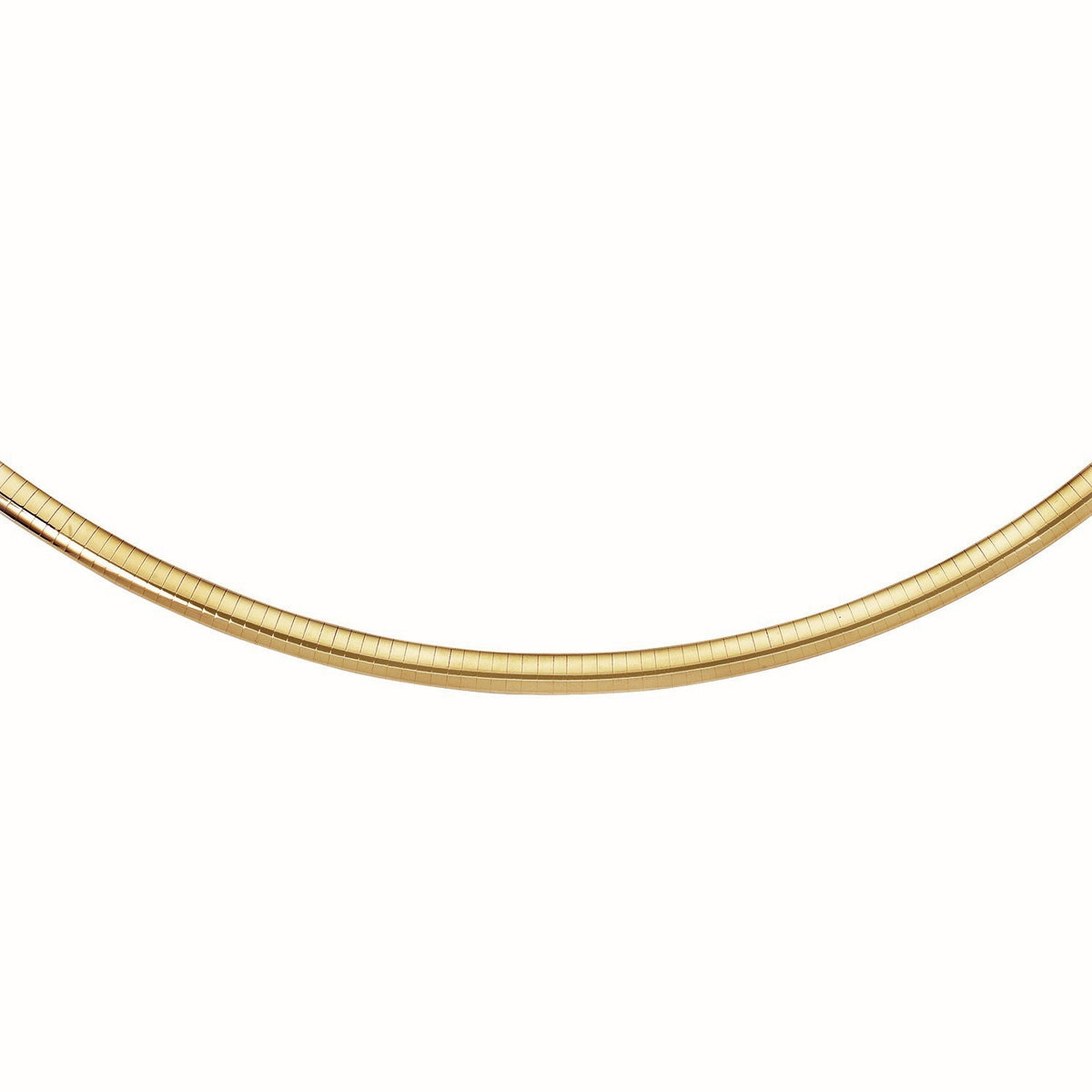 14k Yellow Gold Classic Omega Style Chain (6 mm) - LinkagejewelrydesignLinkagejewelrydesign