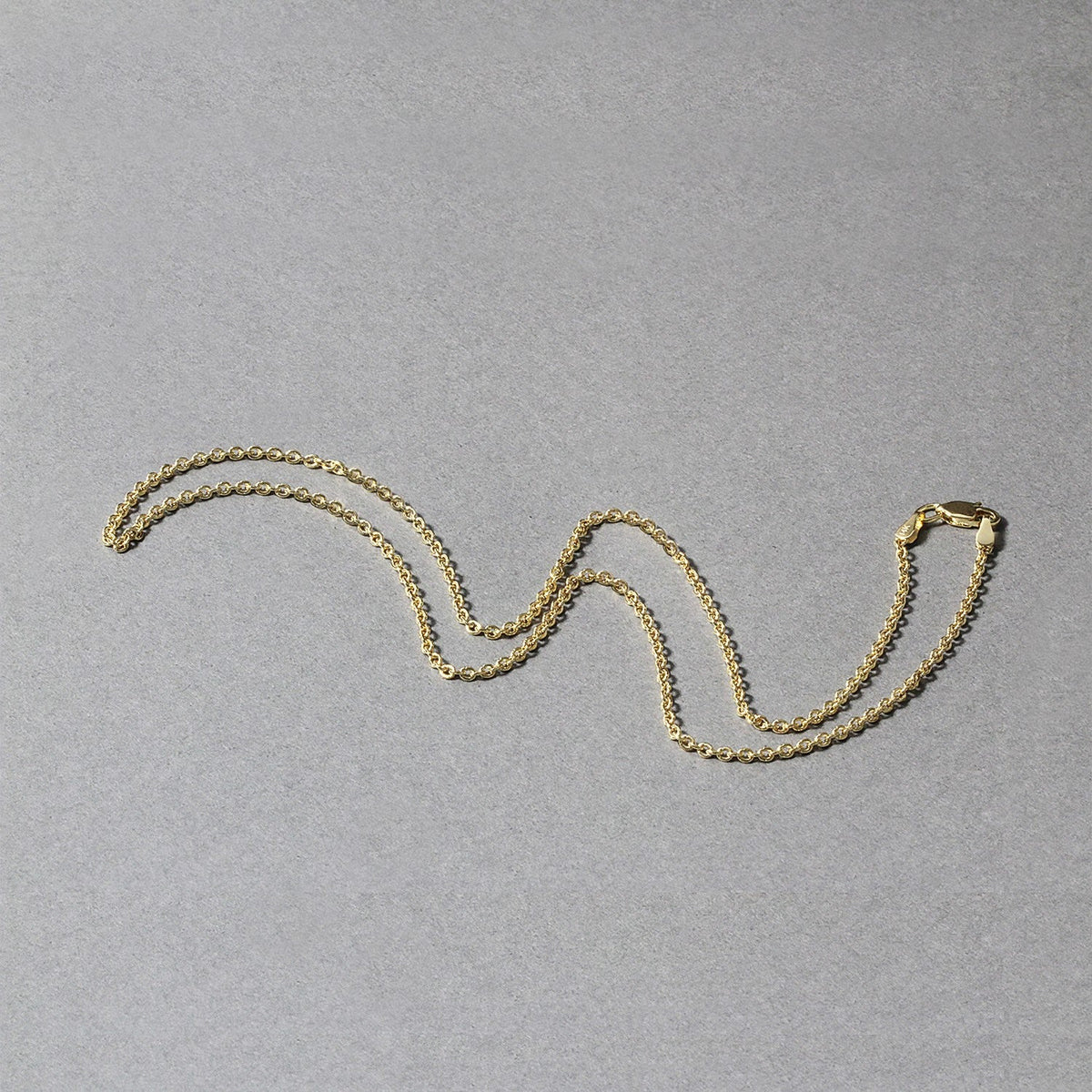 14k Yellow Gold Forsantina Lite Cable Link Chain 1.9mm - LinkagejewelrydesignLinkagejewelrydesign