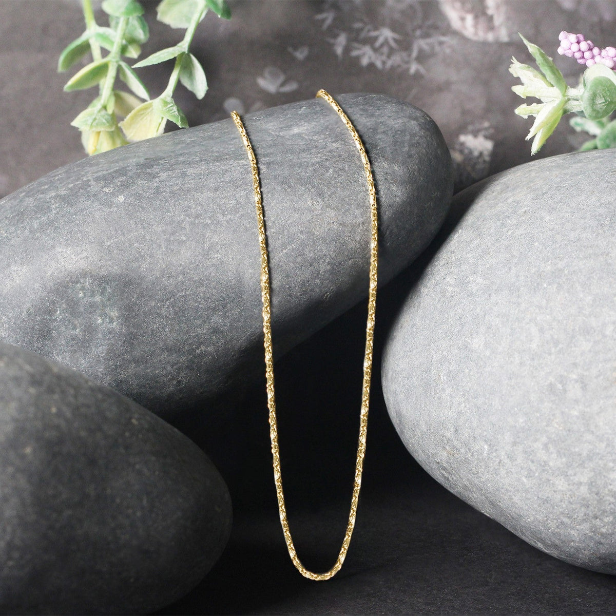 14k Yellow Gold Lumina Pendant Chain 0.9mm - LinkagejewelrydesignLinkagejewelrydesign