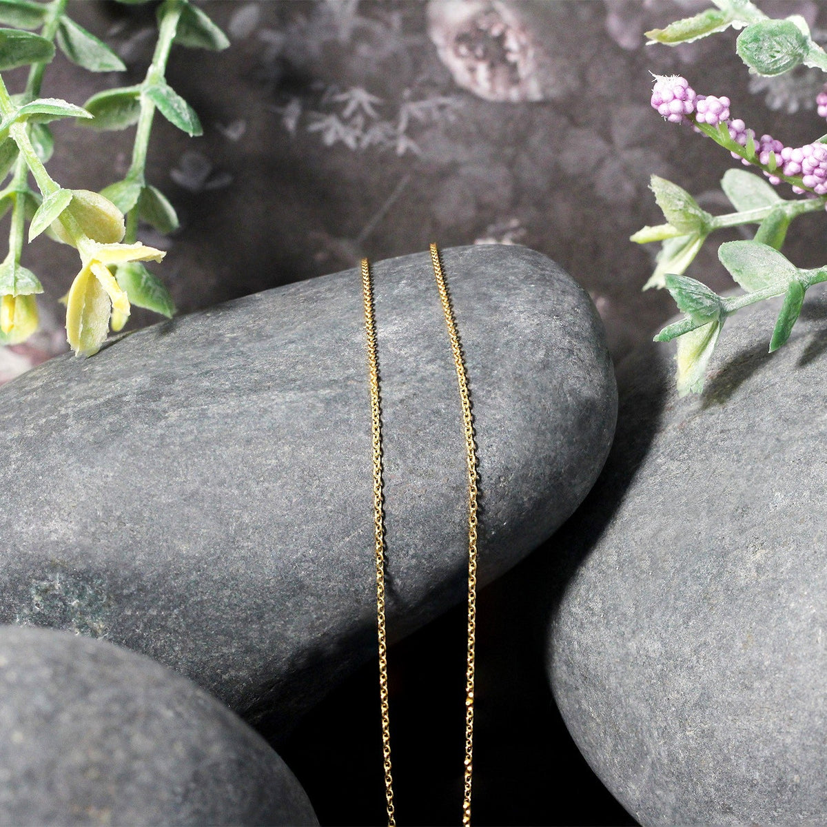 14k Yellow Gold Oval Cable Link Chain 1.0mm - LinkagejewelrydesignLinkagejewelrydesign