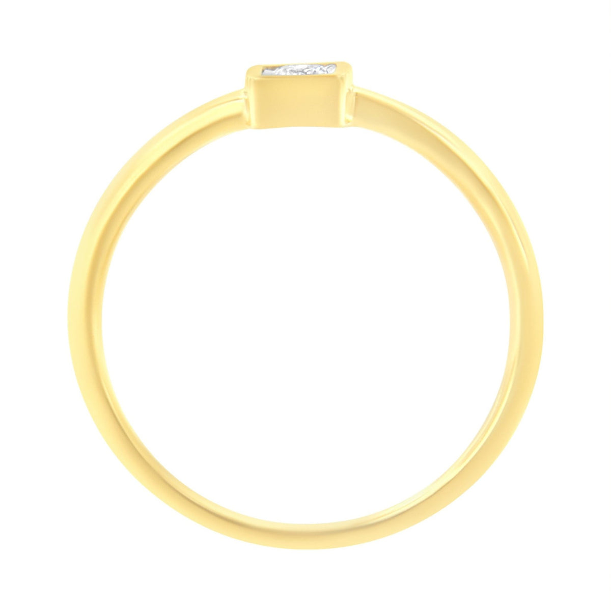 14K Yellow Gold Plated .925 Sterling Silver 1/20 cttw Miracle Set Diamond Promise Ring (J-K Color, I1-I2 Clarity) - Size 6 - LinkagejewelrydesignLinkagejewelrydesign
