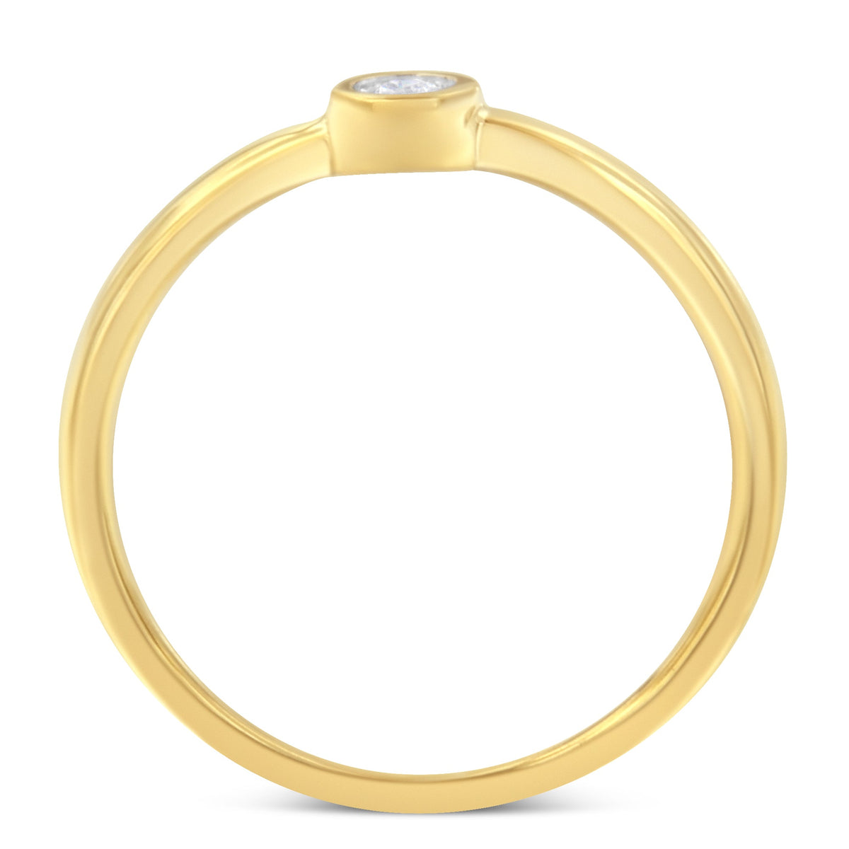 14K Yellow Gold Plated .925 Sterling Silver Miracle Set Diamond Ring (1/20 Cttw, J-K Color, I1-I2 Clarity) - Size 6 - LinkagejewelrydesignLinkagejewelrydesign