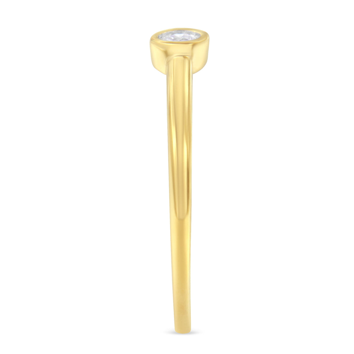 14K Yellow Gold Plated .925 Sterling Silver Miracle Set Diamond Ring (1/20 Cttw, J-K Color, I1-I2 Clarity) - Size 6 - LinkagejewelrydesignLinkagejewelrydesign
