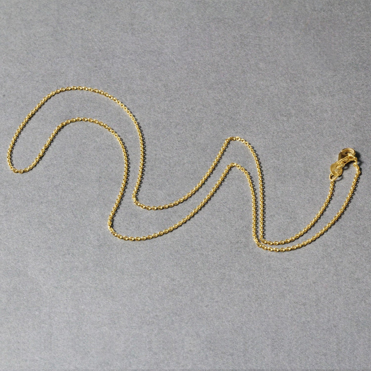 14k Yellow Gold Round Cable Link Chain 1.1mm - LinkagejewelrydesignLinkagejewelrydesign