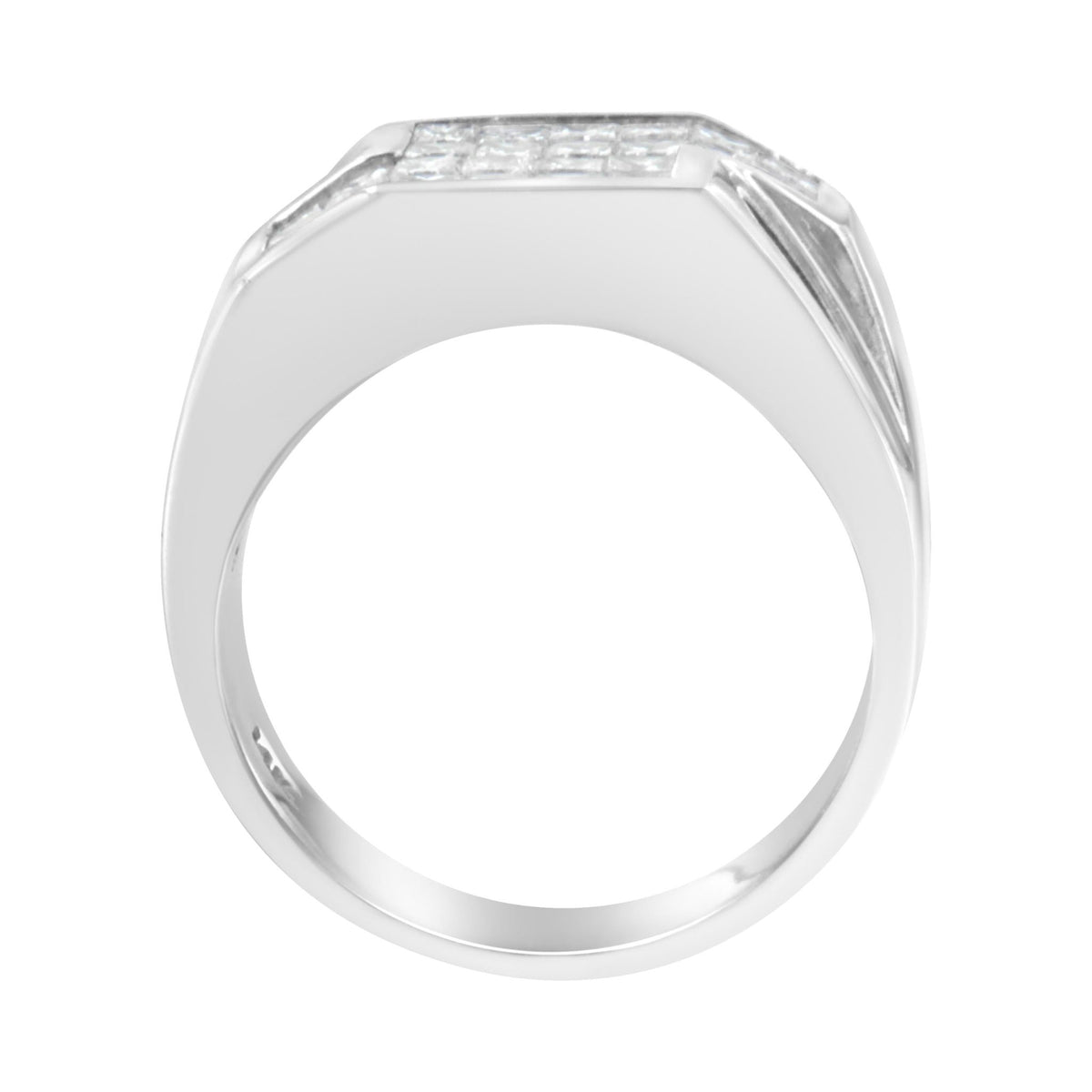 14KT White Gold Diamond Cluster Ring (1 3/4 cttw, G-H Color, VS2-SI1 Clarity) - LinkagejewelrydesignLinkagejewelrydesign
