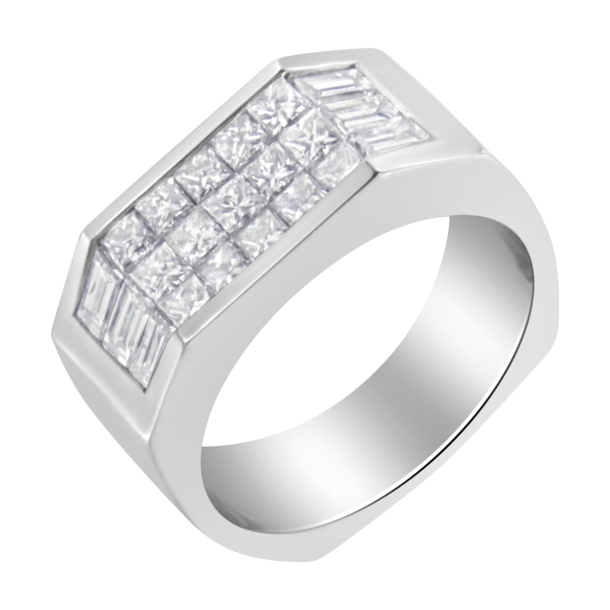 14KT White Gold Diamond Ring (1 3/4 cttw, G-H Color, VS2-SI1 Clarity) - LinkagejewelrydesignLinkagejewelrydesign