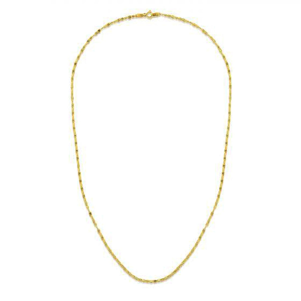 1.7mm 14k Yellow Gold Sparkle Valentino Chain - LinkagejewelrydesignLinkagejewelrydesign