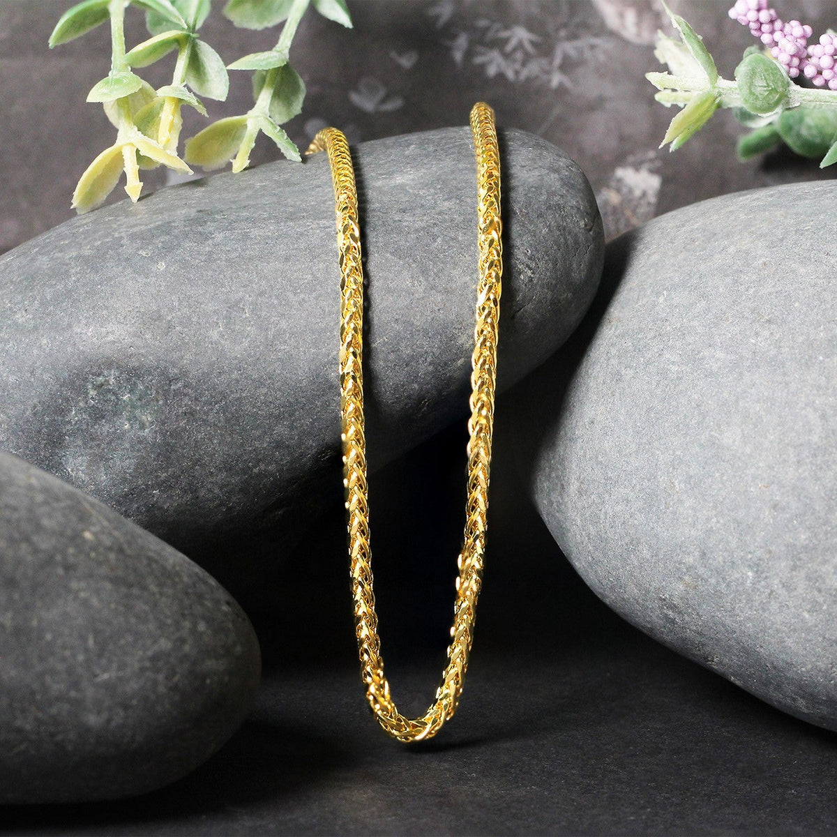 2.7mm 14k Yellow Gold Lite Diamond Cut Round Franco Chain - LinkagejewelrydesignLinkagejewelrydesign