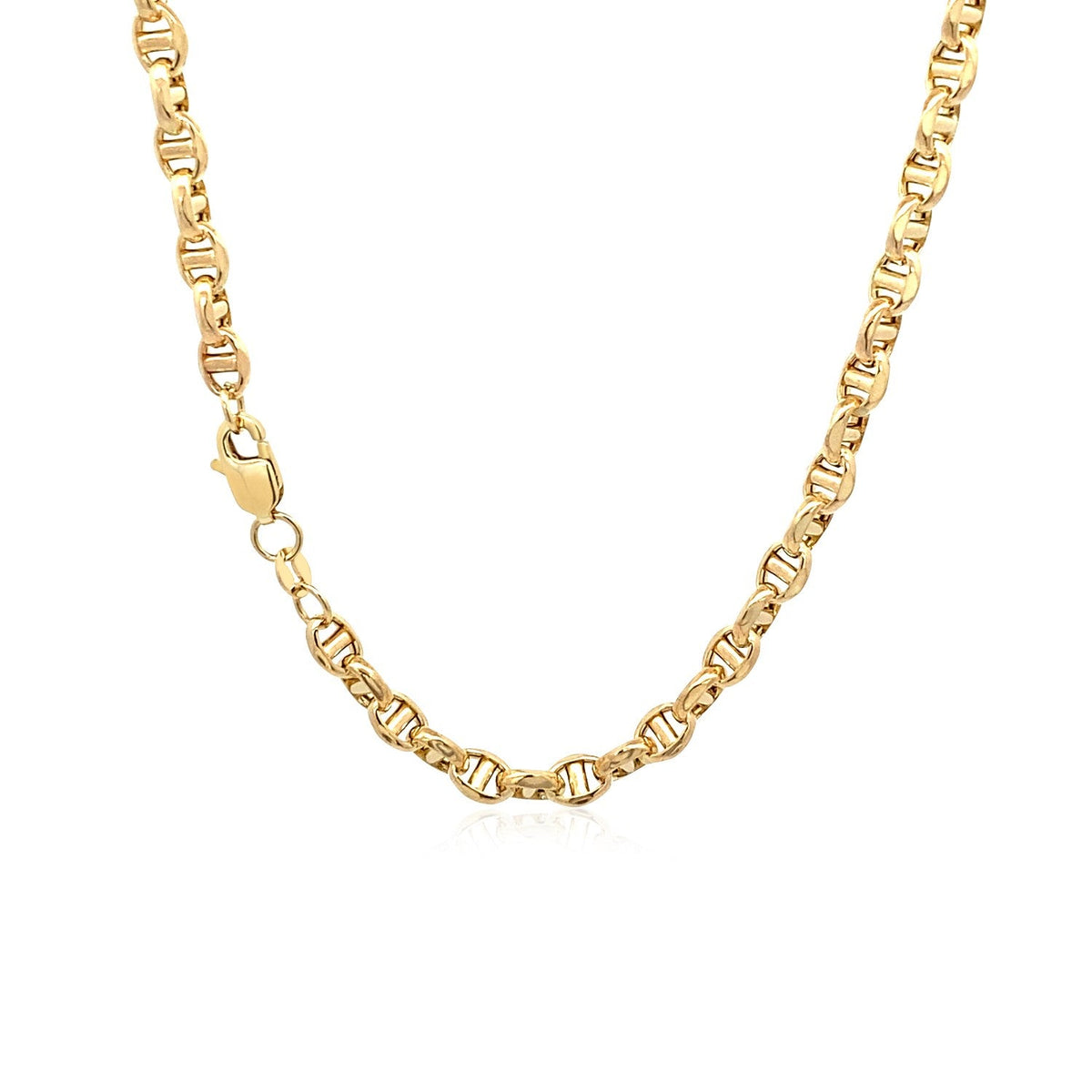 4.5mm 14k Yellow Gold Anchor Chain - LinkagejewelrydesignLinkagejewelrydesign