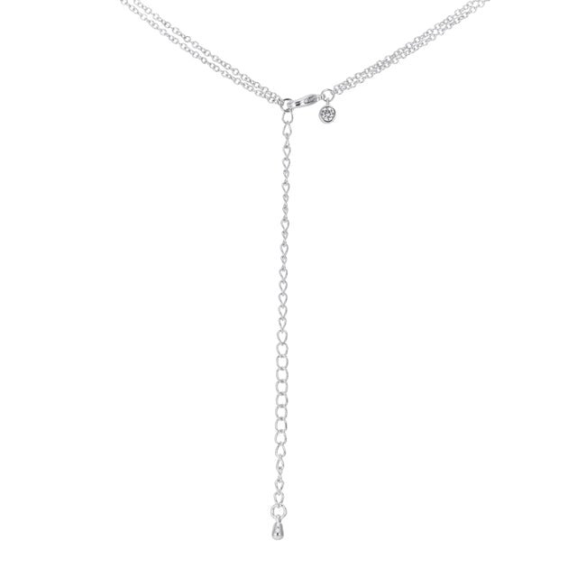 5 Ct Dazzling Rhodium Necklace with CZ - LinkagejewelrydesignLinkagejewelrydesign