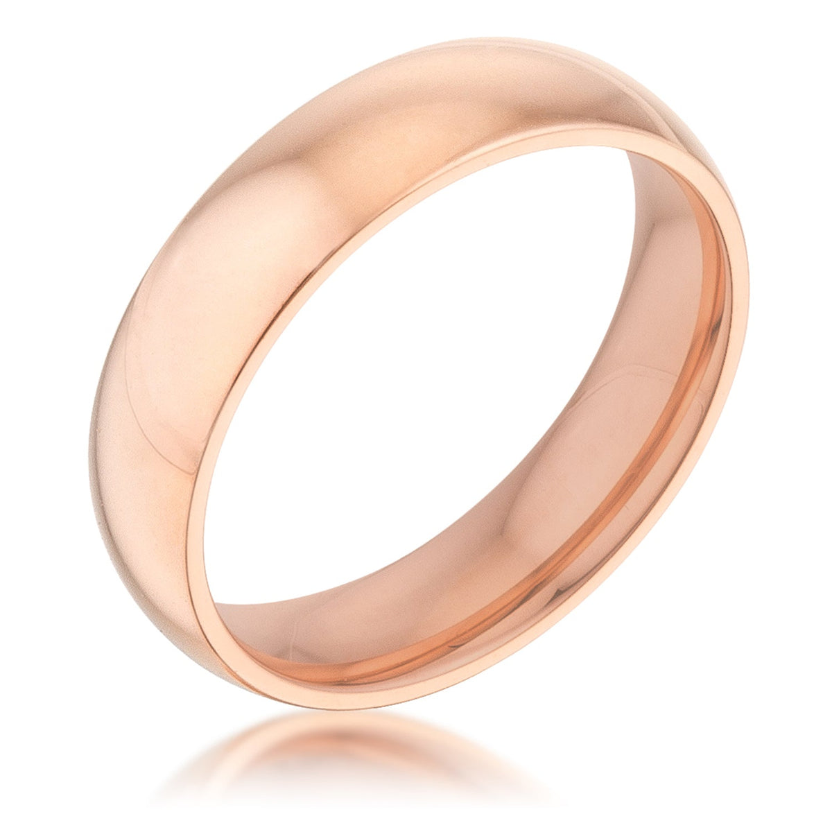 5 mm IPG Rose Goldtone Stainless Steel Band [ clone ], &lt;b&gt;Size 5&lt;/b&gt; - LinkagejewelrydesignLinkagejewelrydesign