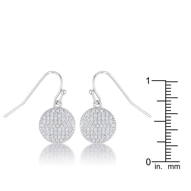 .6 Ct Elegant CZ Disk Earrings - LinkagejewelrydesignLinkagejewelrydesign