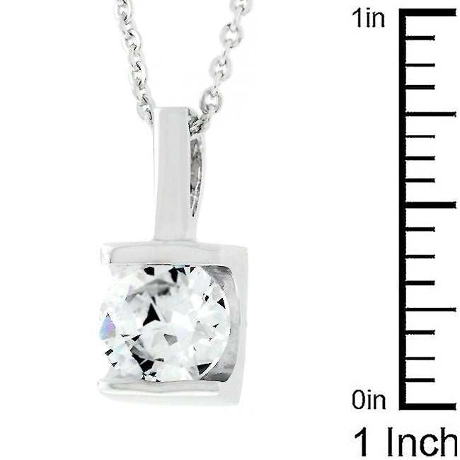 8 mm Zircon Pendant - LinkagejewelrydesignLinkagejewelrydesign